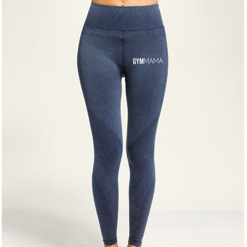 Gym Mama Seamless Denim Look Leggings